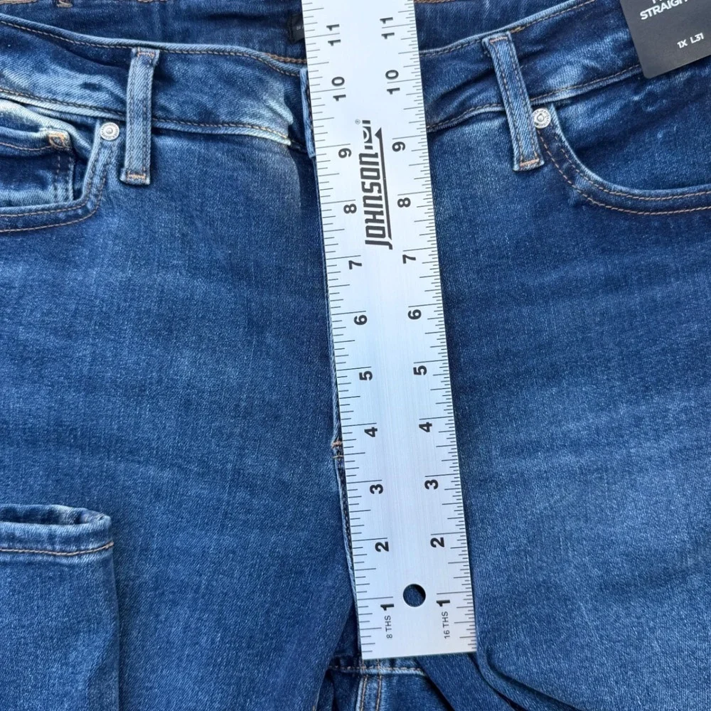 New Silver‎ Jeans Co Infinite Fit Mid Rise Straight Leg Jeans 1X Length 31